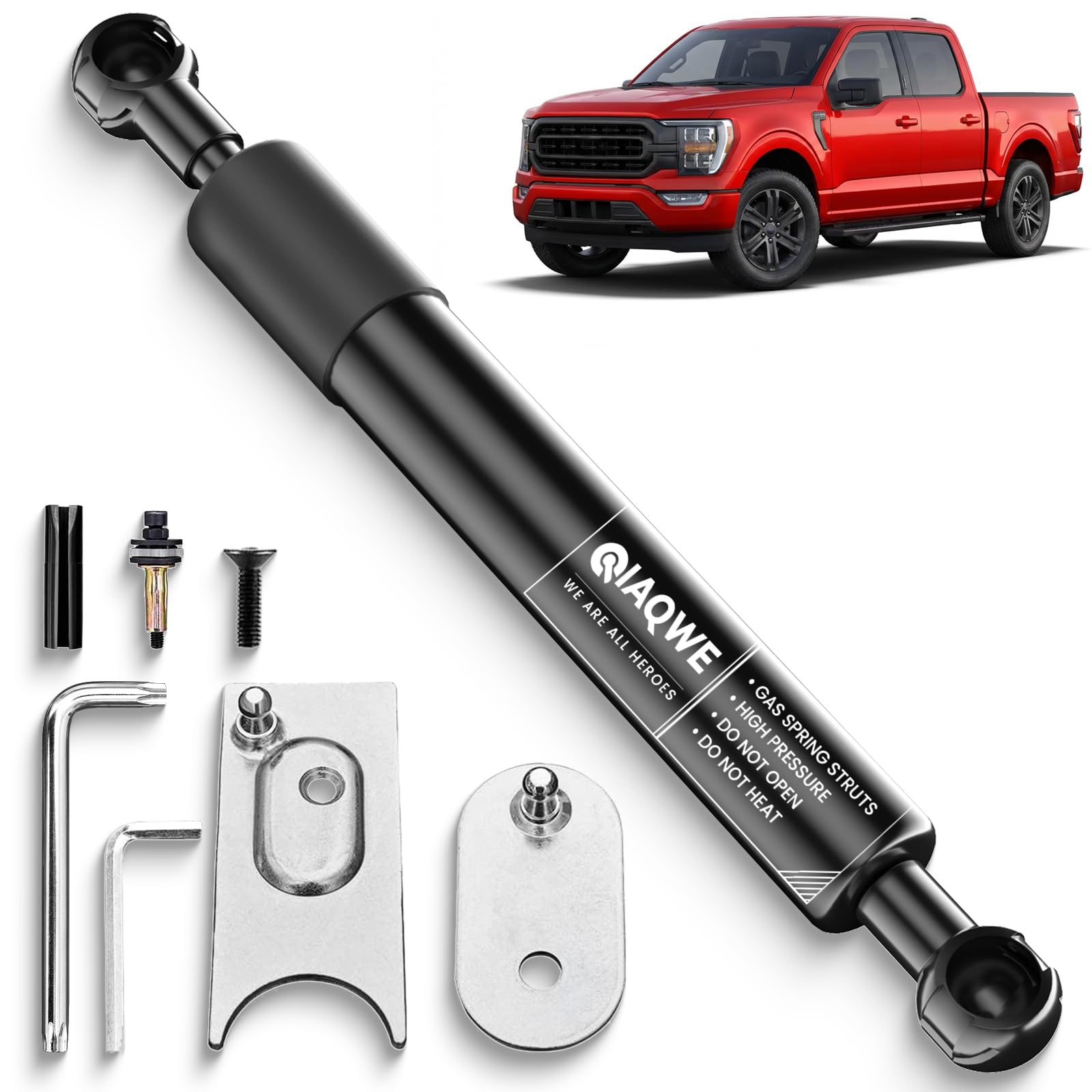 43301 Truck Tailgate Assist Shock Kit for Dodge Ram 1500 2009-2012 2500 3500 2010-2012, Ram 1500 2013-2018 Classic 2019-2024 2500 3500 2013-2024 Slow Drop Tail Gate Accessories Damper Strut