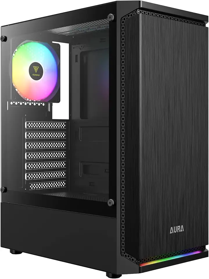 Gabinete Gamer Gamdias Aura GC8 ARGB Preto com 1 Fan