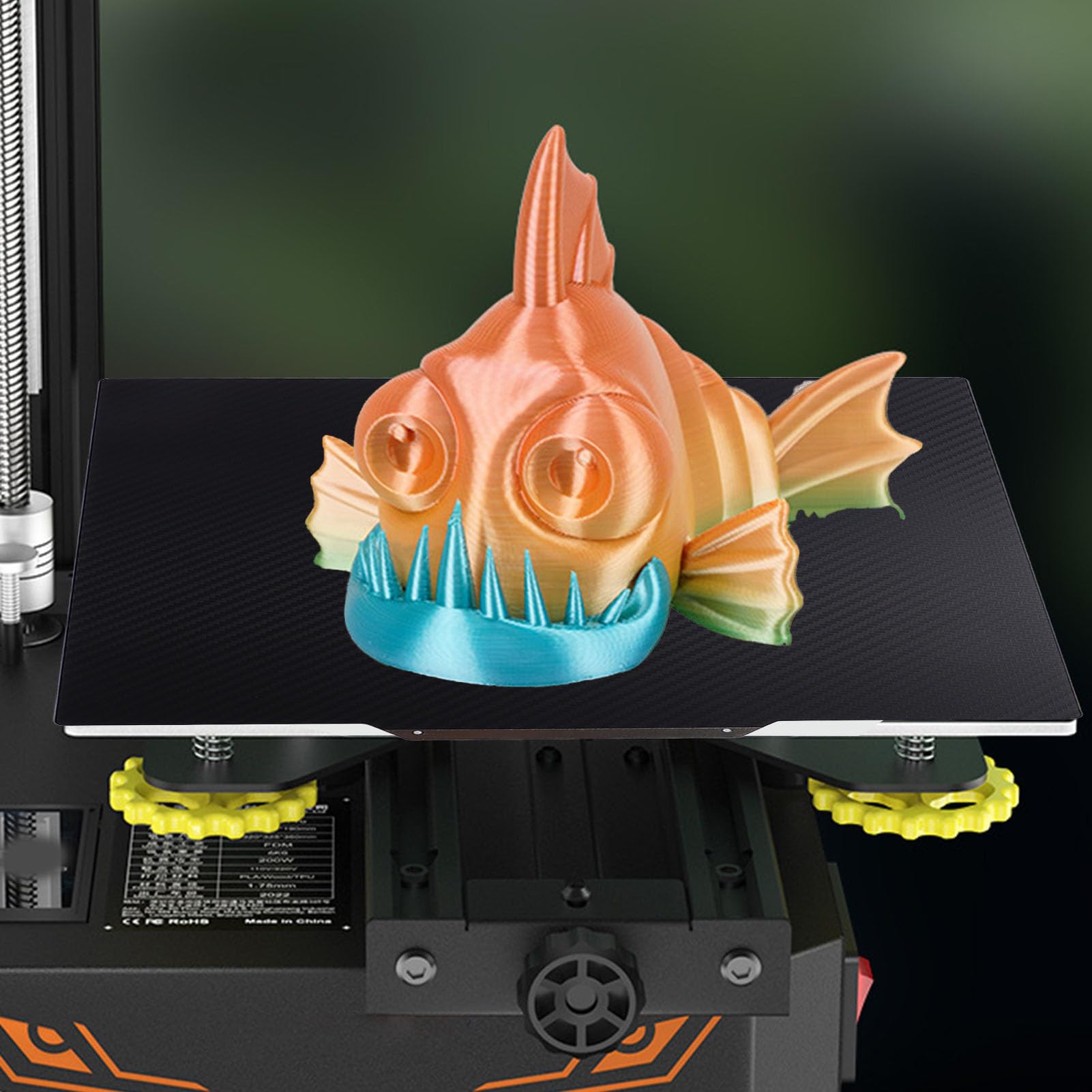 Double Sided Textured PEI Build Plate, Smooth PET Carbon Fiber Double Sided Print Bed, 250x250mm Flexible Build Plate for QIDI Q1 Pro 3D Printer