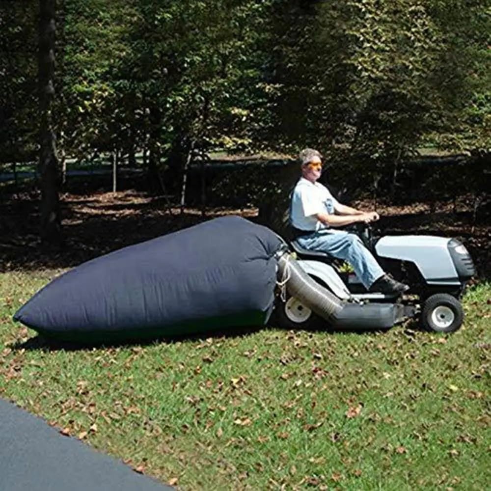Sacos de Jardin Bolsa de almacenamiento de hojas para cortacésped, Tractor de césped plegable de 400 galones, bolsa para residuos de limpieza de jardín Bolsa Jardin(Navy Blue)