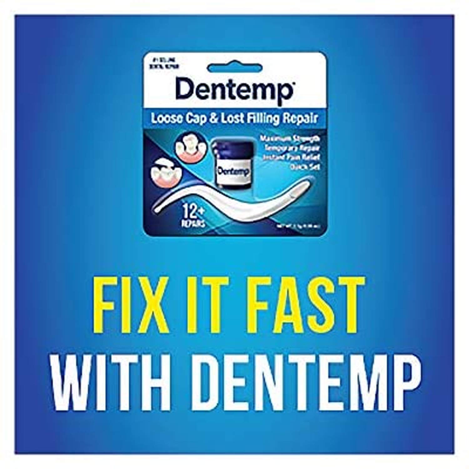 Dentemp Maximum Strength Loose Cap and Lost Filling Repair Dental