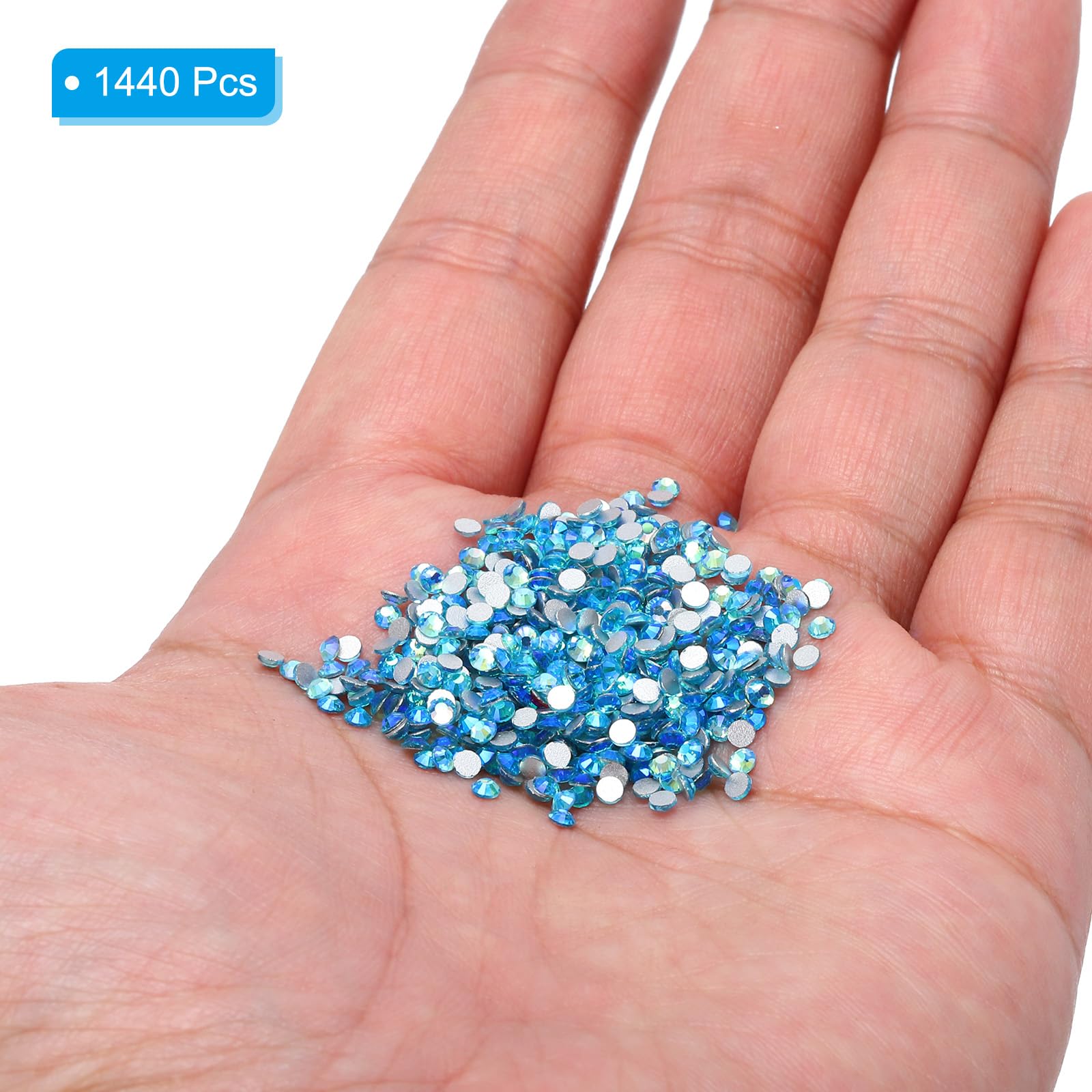 1440 Pcs Strass En Verre SS8 Diamant Rouge Clair - Gemmes Artificielles Pour Nail Art Et Artisanat