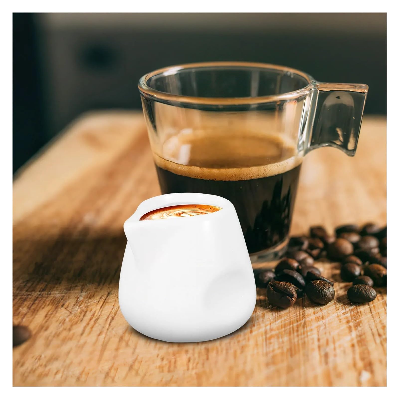 Mini pichet à lait en céramique avec bec verseur, 8 pièces pour Lait, Café, Sauce
