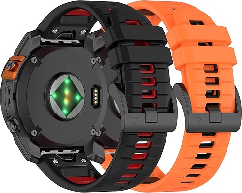 Miniatura 1 de Correa deportiva de silicona transpirable compatible con Garmin Approach S70 de 1.654 y 1.772 pulgadas, correa deportiva de silicona transpirable,