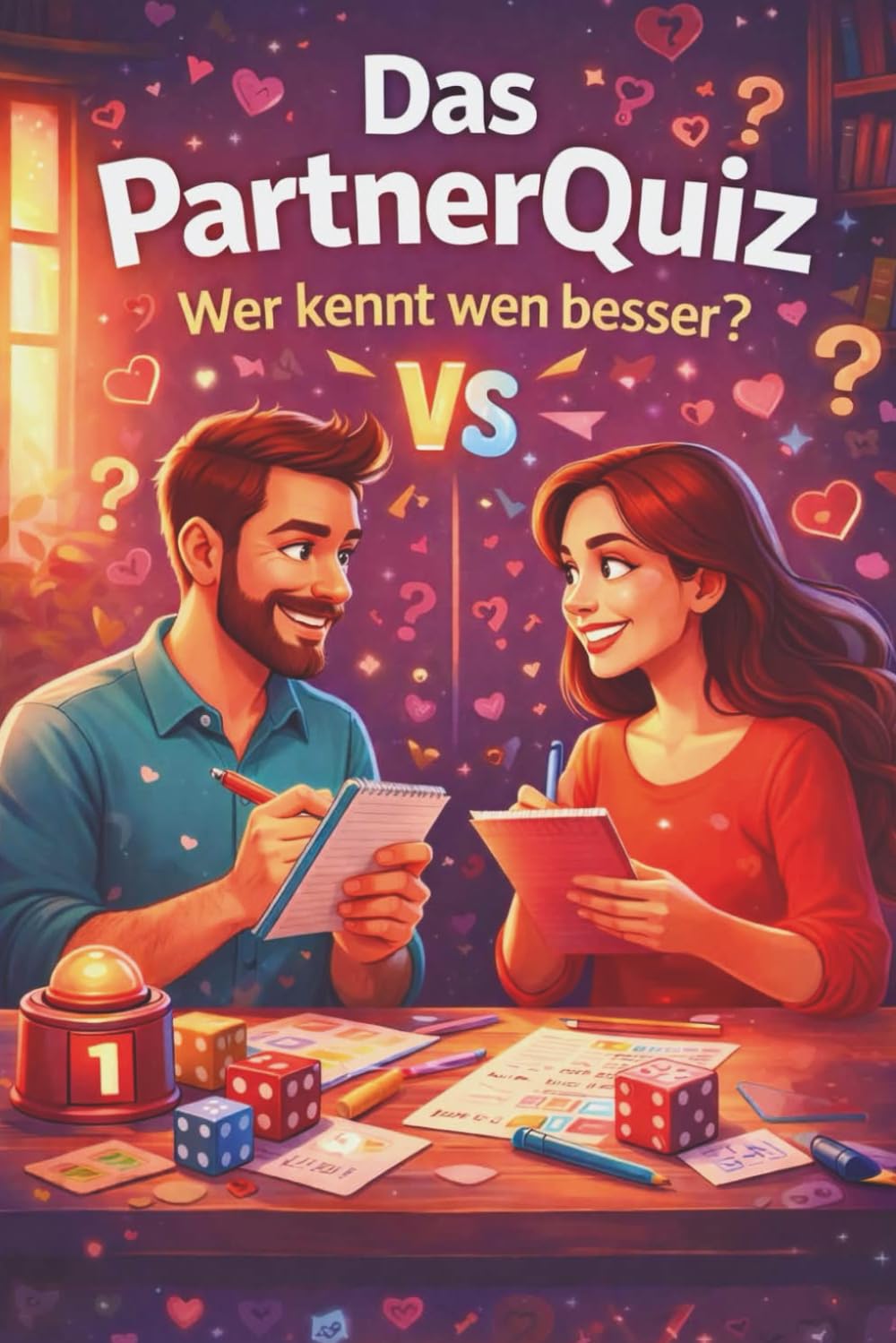 Das PartnerQuiz: Wer kennt wen besser? Das Duellbuch für Paare – 100 überraschende Fragen, ehrliche Gespräche und gemeinsame Abende ohne Bildschirmzeit