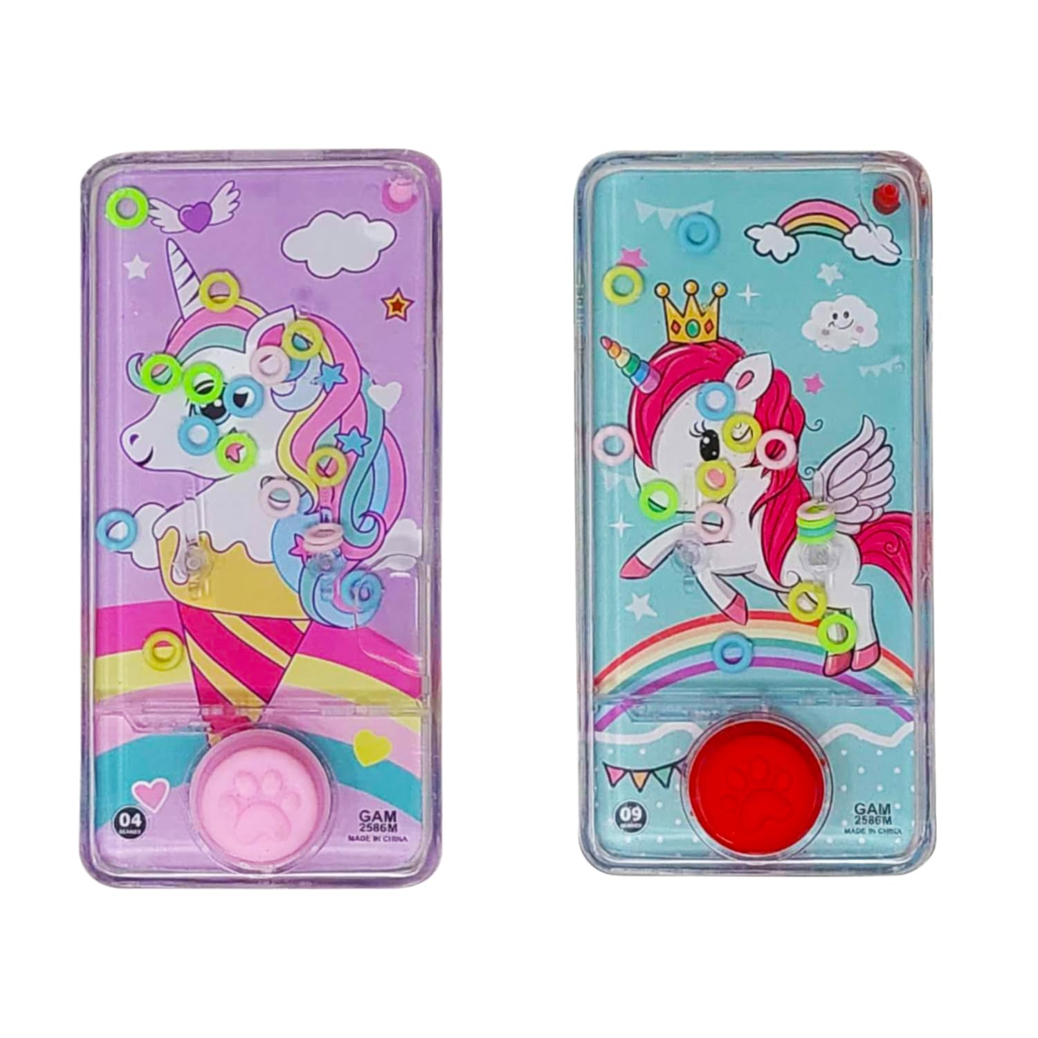 PARTEET Cute Unicorn Theme Handheld Water Game Water Bubble Ring Toss Anxiety Toys Aqua Toys Travel Family Games Ideal Gift for Kids Boys and Girls Kids (Pack of 2) (B0D45R7PYZ) Amazon Price History, Amazon Price Tracker