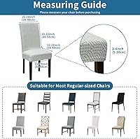 Vista 207 de Juego de 6 fundas elásticas para sillas de comedor, extraíbles y lavables, para sillas de comedor, hotel, ceremonia