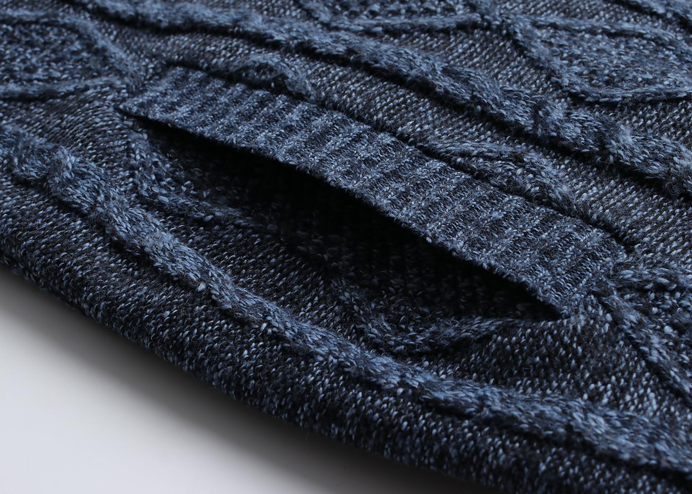 Maglione Cardigan da Uomo Giacca in Maglia a Cavo Maglioni Lavorato Manica Lunga Felpa Cardigans con Collo Alto Cerniera Cappotto in Pile Giubbotto