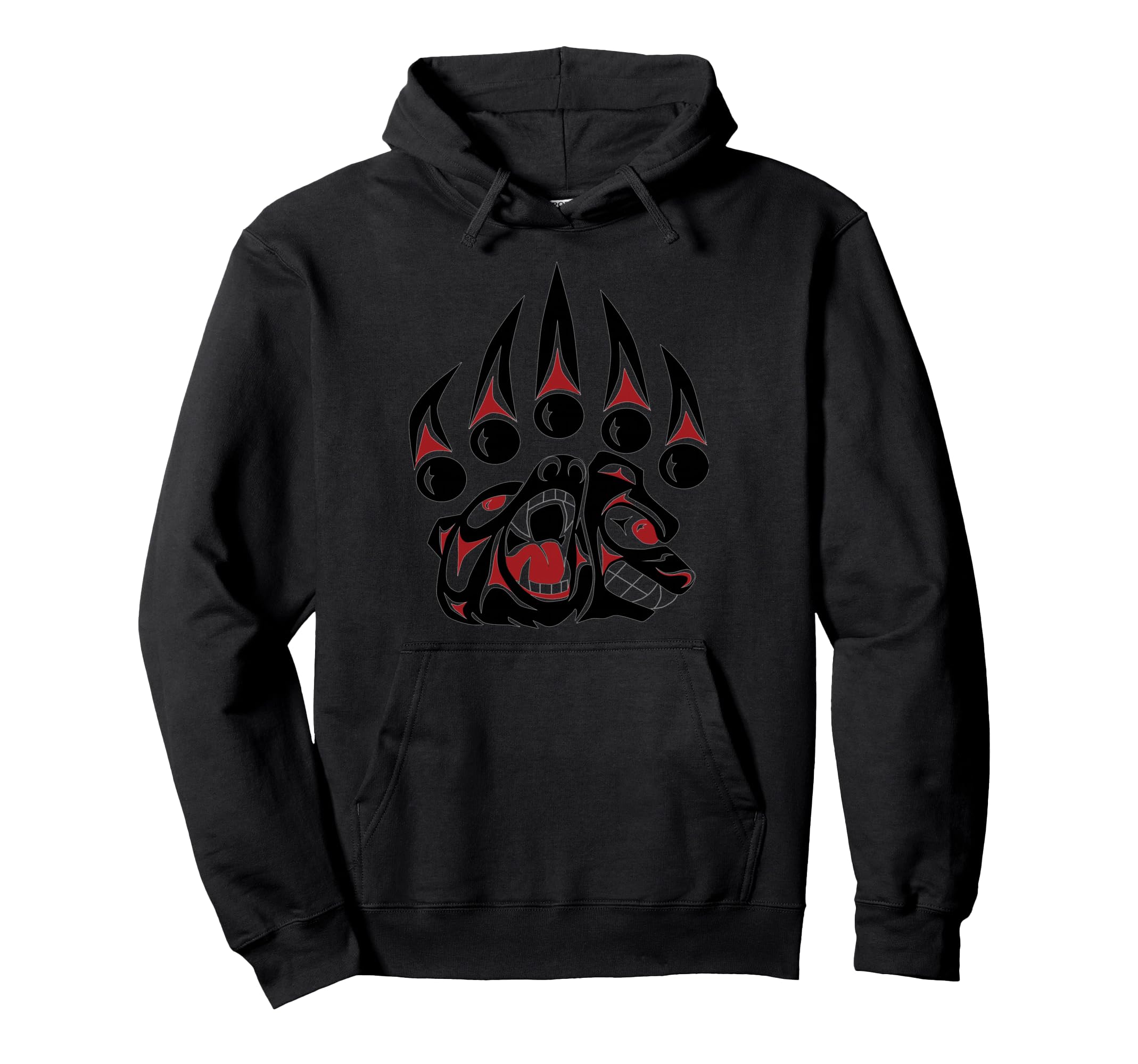 Native American Bear Claw Hoodie Pullover Hoodie