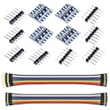 WWZMDiB 4Pcs 4 Channels IIC I2C Logic Level Converter Bi-Directional 5V to 3.3V Buck and 3.3V to 5V Boost for Arduino