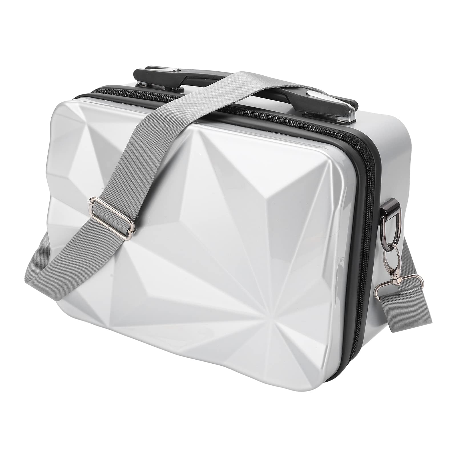plplaaoo Borsa a tracolla impermeabile per drone Borsa a tracolla rigida Borsa da trasporto portatile per 3 Drone Materiale ABS EVA 29,5x23x14,5 cm (Argento)
