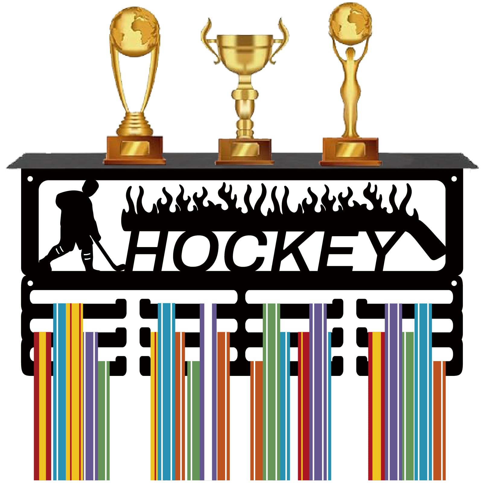 CREATCABIN Cheerleader Medal Hanger Display Cheer Medal Holder Rack Sports Metal - View #7