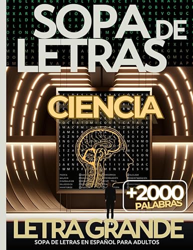 Miniatura 1 de Sopa de Letras en Español Ciencia Letra Grande para Adultos Science Spanish Word Search Large Print for Adults (Spanish Edition)