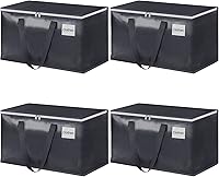 Vista 25 de Bolsas de mudanza StorageRight - Cajas de mudanza resistentes, contenedores de almacenamiento con cremallera, asas reforzadas y bolsillo