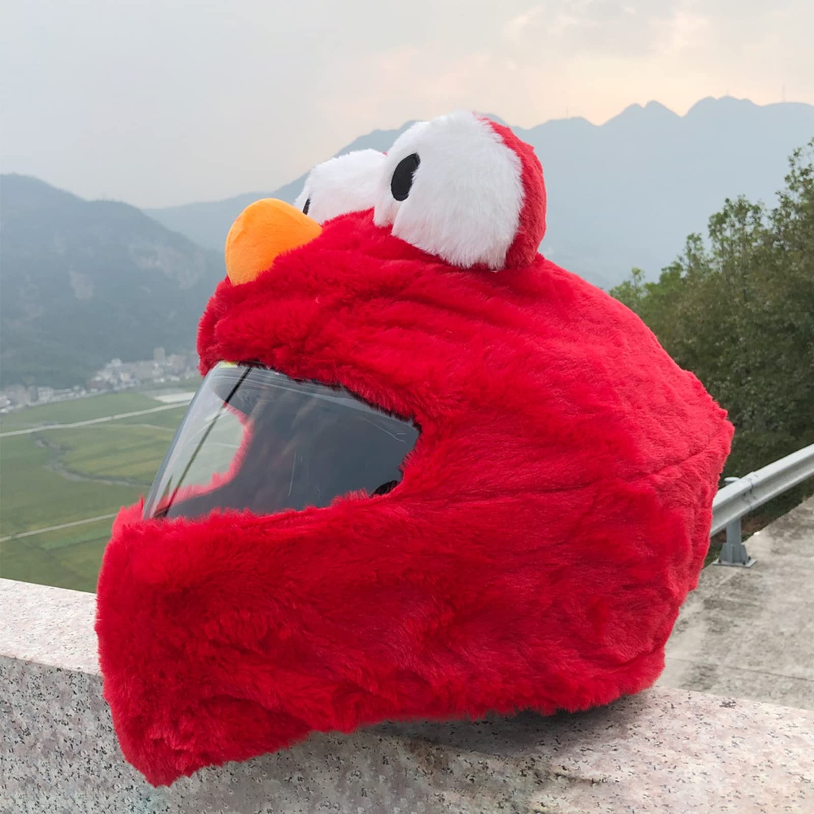 Uvcmdui Red Motorbike Helmet Cover Funny, Motorcycle Helmet Cover, Full Face Helmet Cover, Personalized Motorcycle Helmet For Outdoor Personalized Full Helmets (Without Helmet),