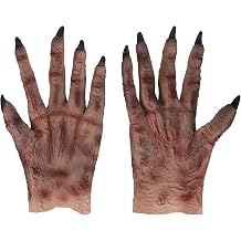 MioCloth Scary Monster Glove Halloween Theme Party Horror Evil Ghost Costume Zombie Paw Gloves Cosplay Supply for Men Women
