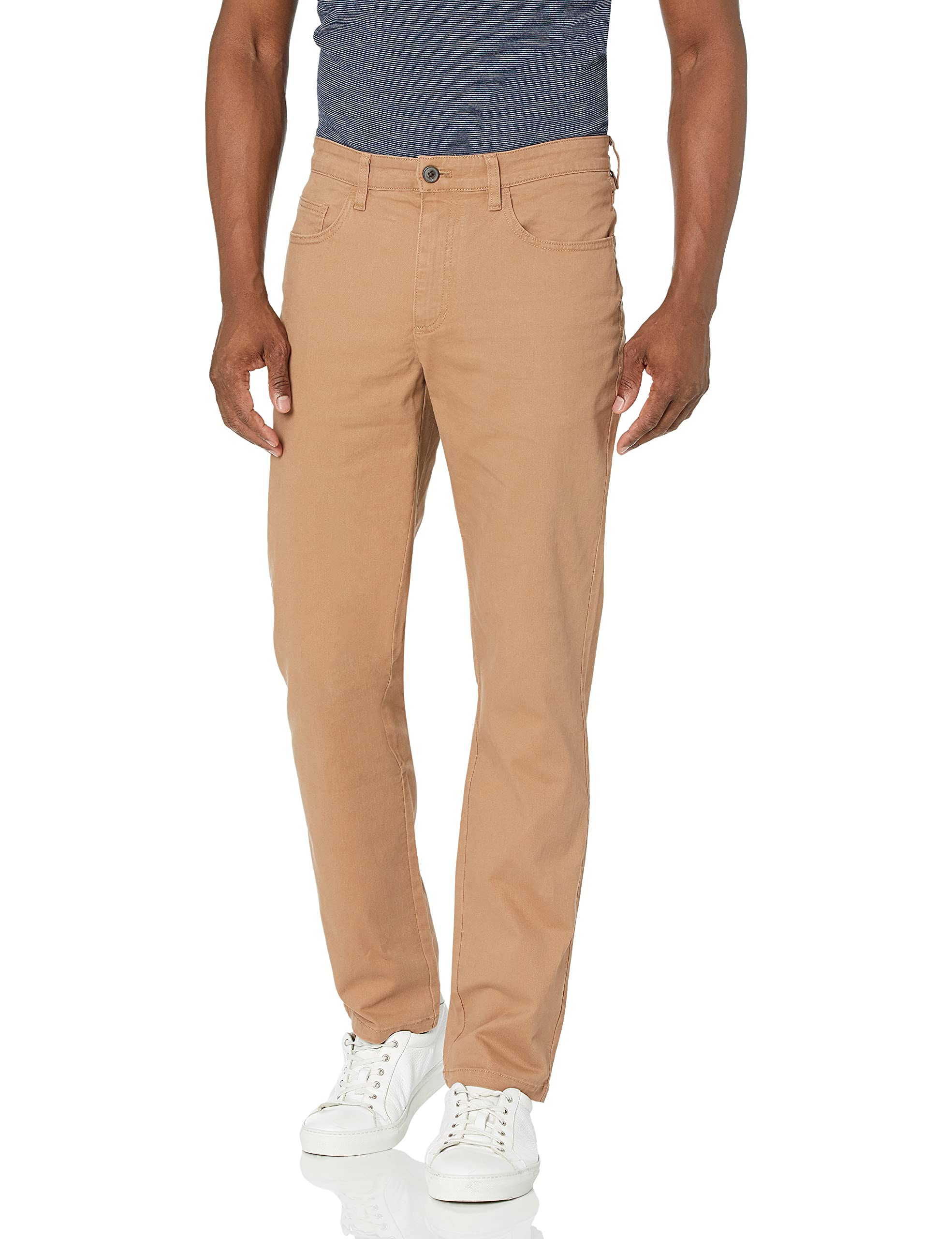 Amazon EssentialsMen's Straight-Fit 5-Pocket Comfort Stretch Chino Trousers (Previously Goodthreads)