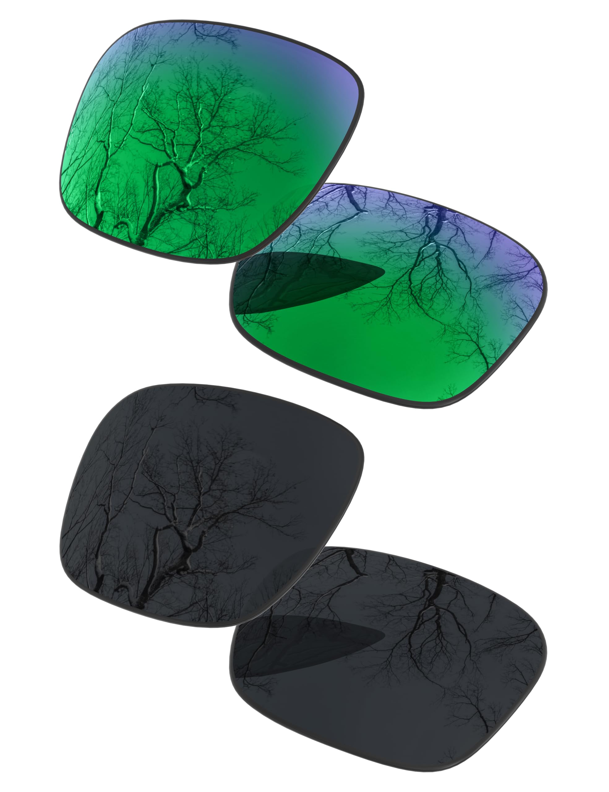 ToughAsNails Set of 2 Polarized Replacement Lenses for Oakley Fuel Cell OO9096 Pack
