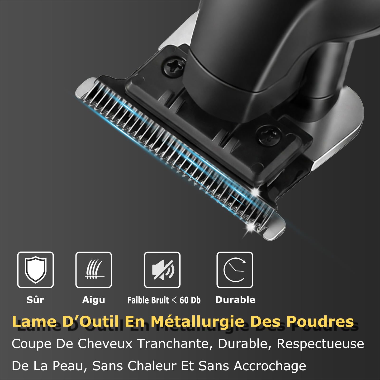 KEMEI 1102+2299 Ensemble Rasoir Électrique pour Homme
