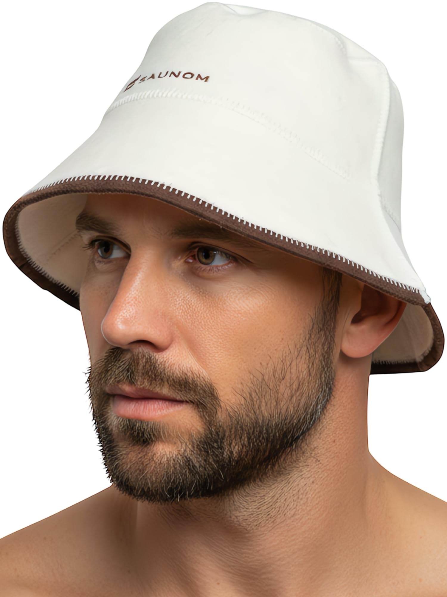 SAUNOM Wool Sauna Hat for Men and Women — 100% Natural Wool