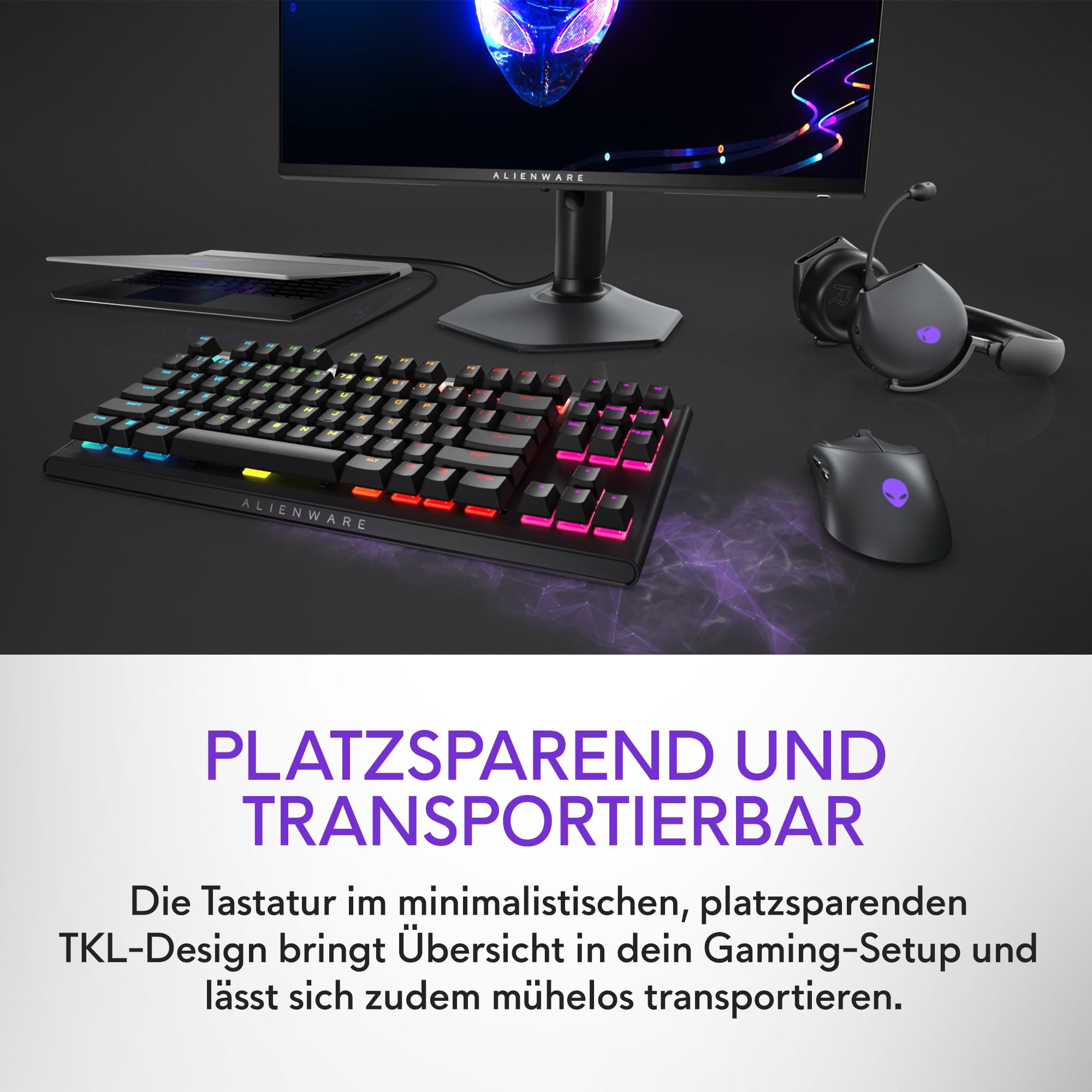 Amazon | Dell Alienware テンキーレスゲーミングキーボード - AW420K