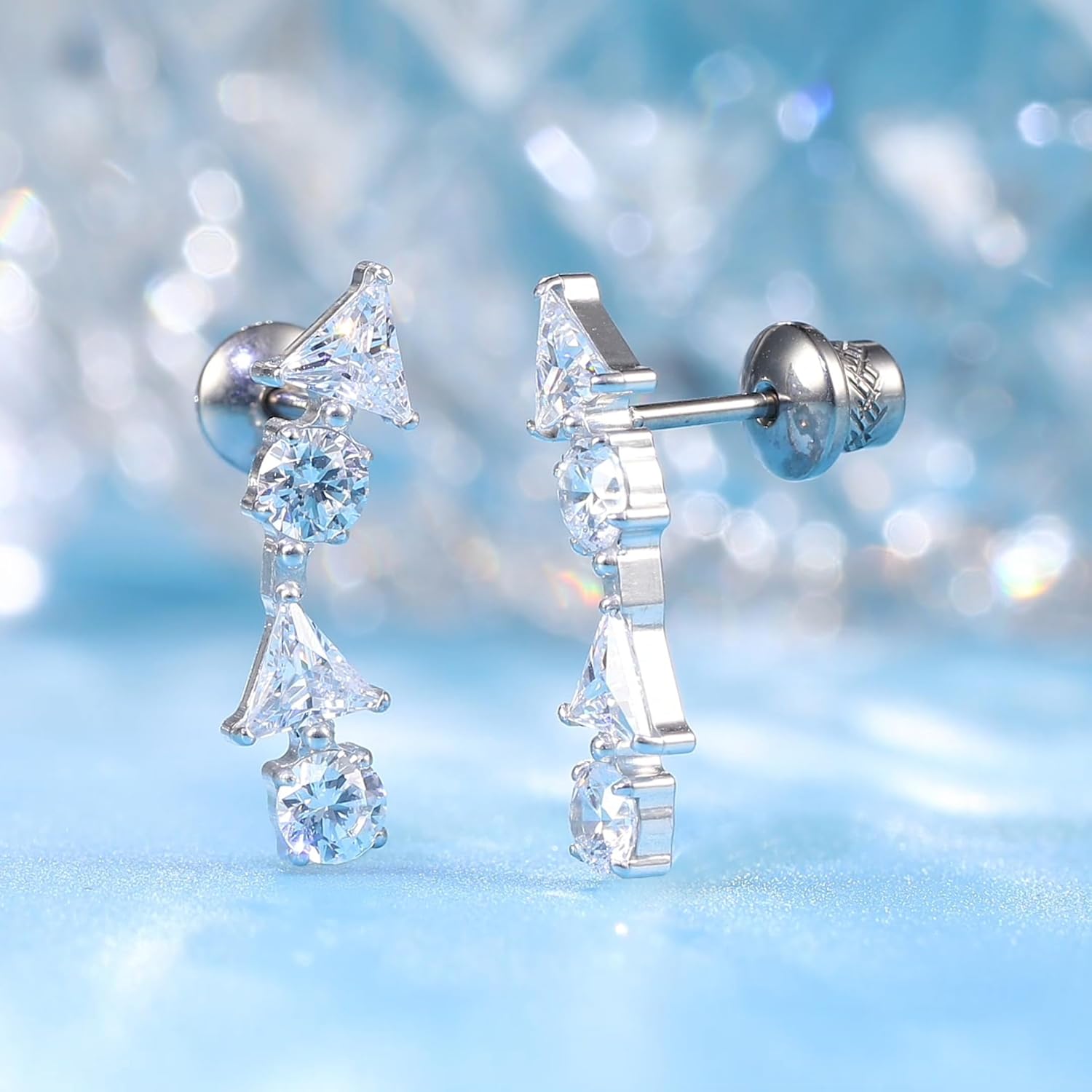 Limerencia Titanium Hypoallergenic G23 Implant Grade Screw Back Earrings Tragus 20G Helix F136 Piercing Post for Sensitive Ears Cartilage - Image 8