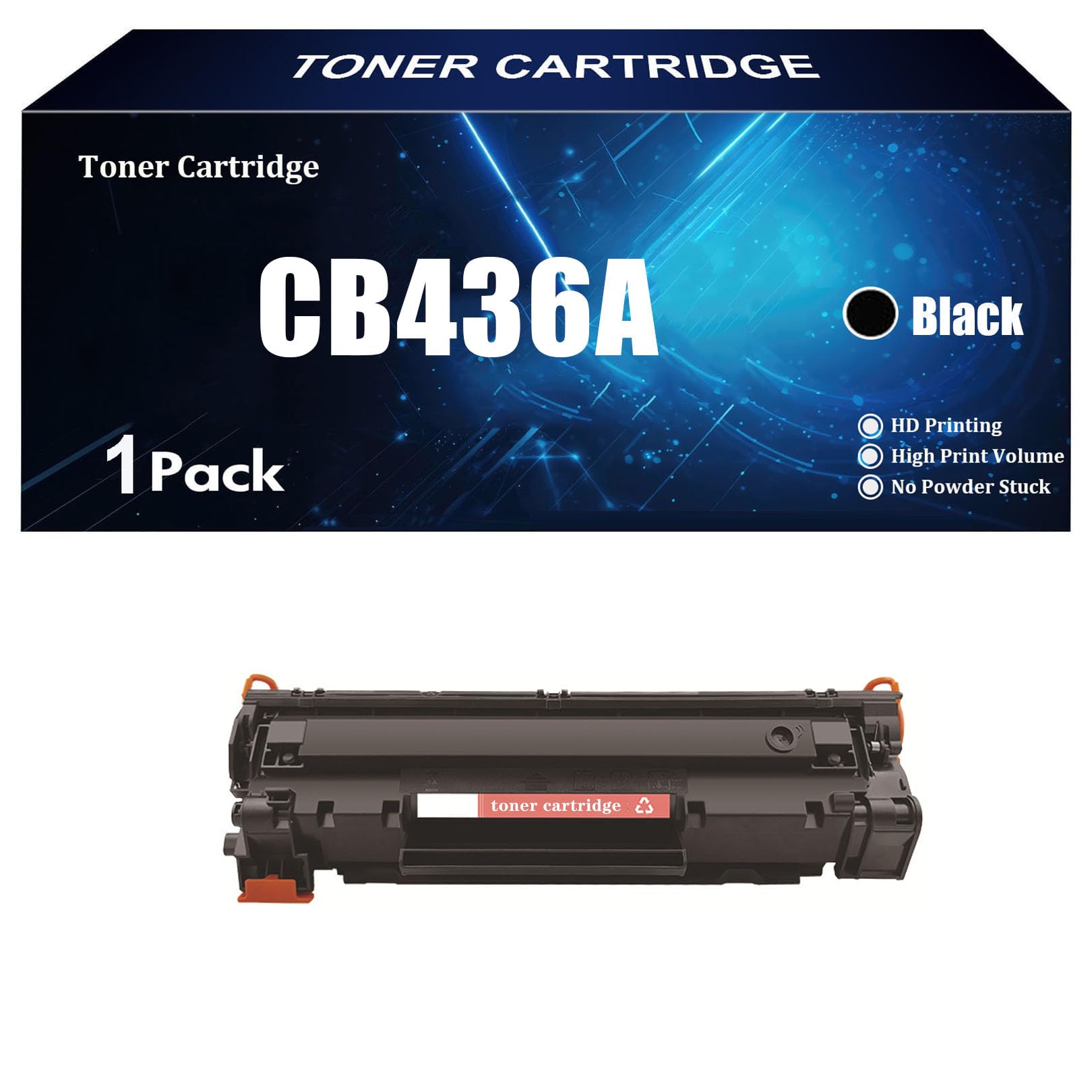 Toner CB436A avec puce pour imprimer tous vos dossiers à la maison