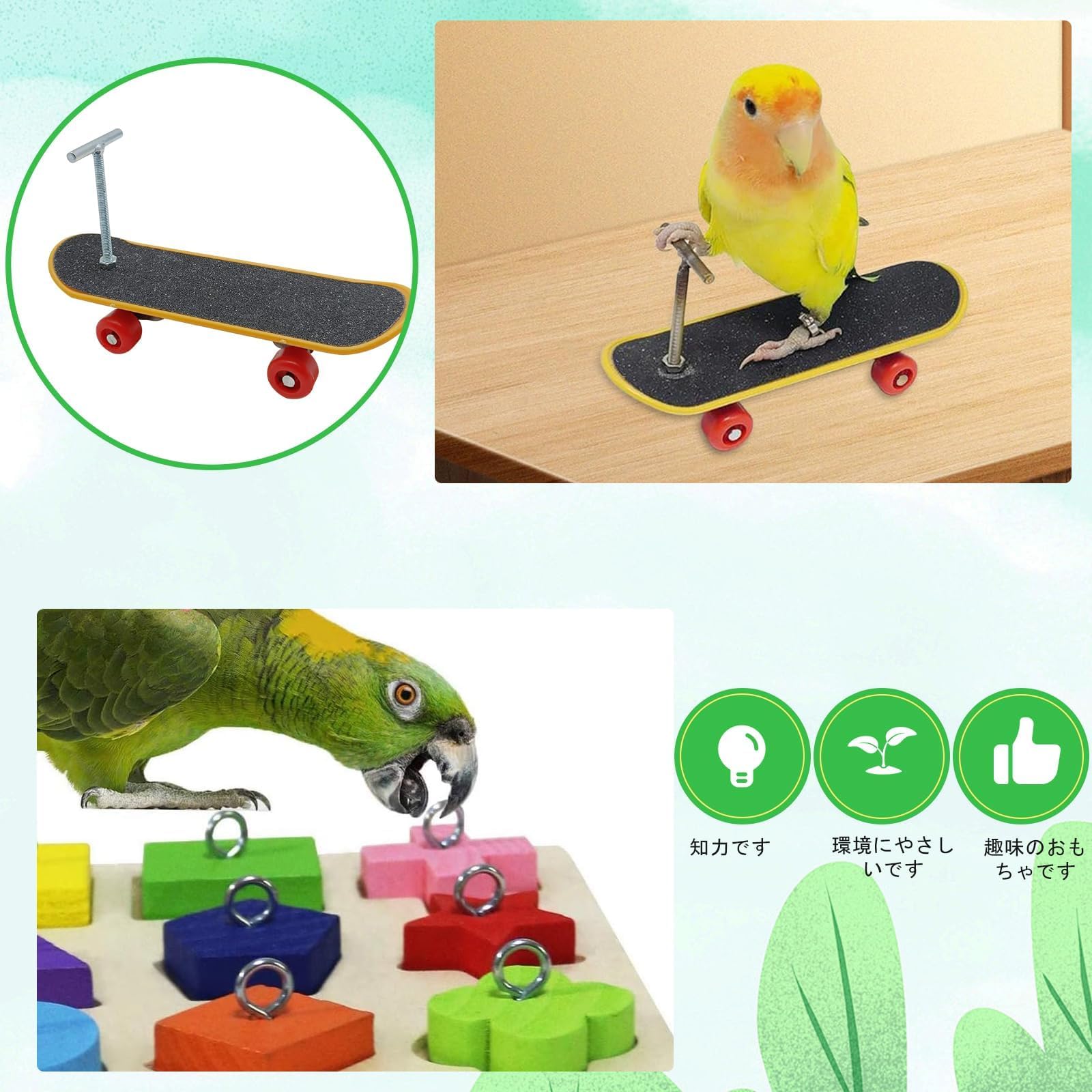 Amazon | セキセイインコ おもちゃ インコ おもちゃ インコ おも 3種類