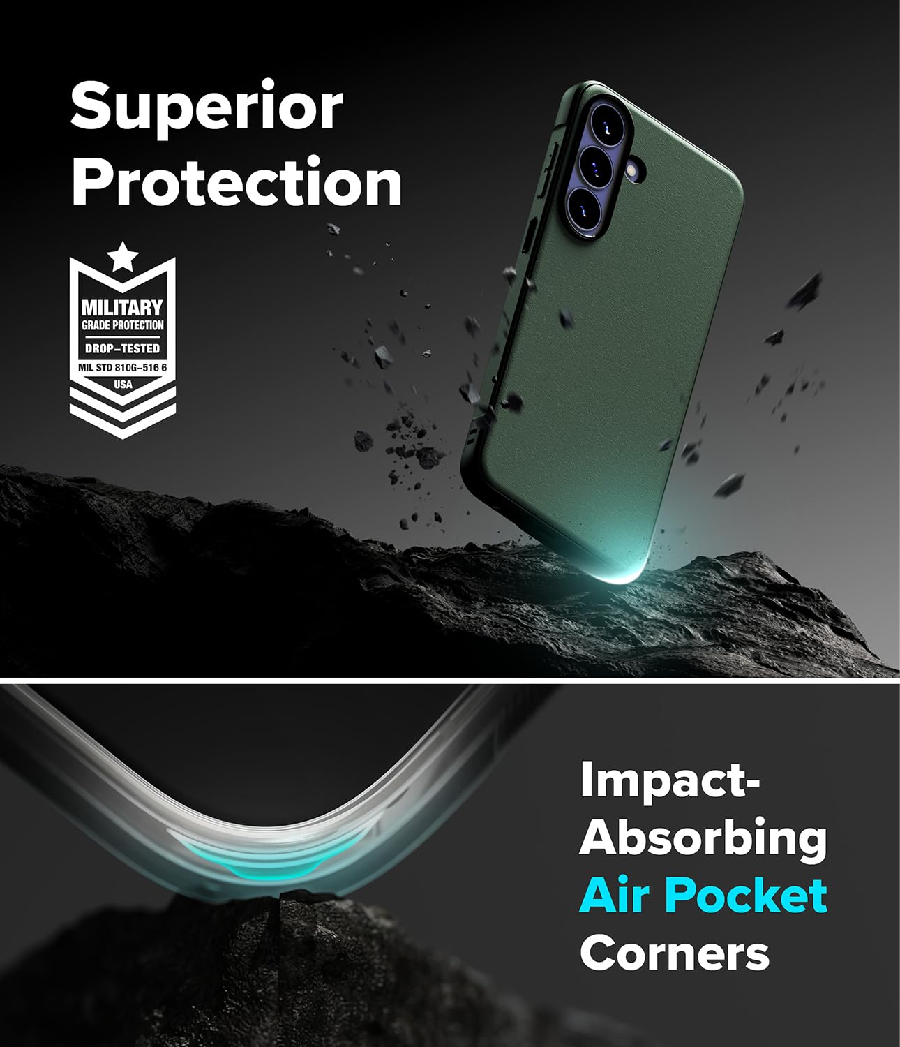 Ringke Onyx Case for Samsung Galaxy S26 FE - Dark Green -5