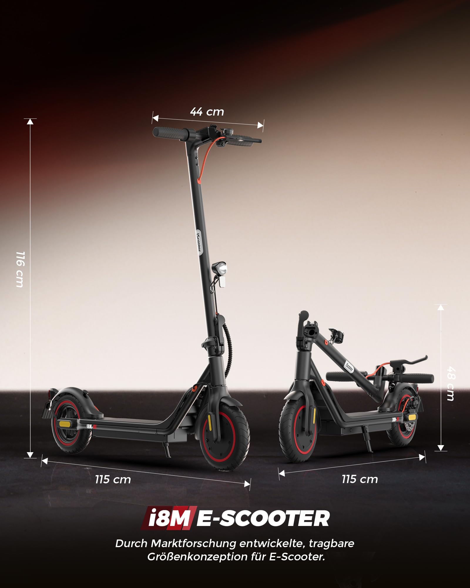 ABE skuter elektryczny z dopuszczeniem do ruchu drogowego dla dorosłych, silnik o mocy maks. 500 W, zasięg od 25 do 30 km, do poruszania się i odkrywania bez wysiłku, z aplikacją