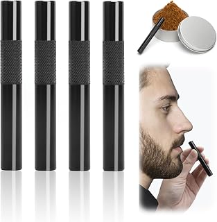 4 Pull Tubes Set, 7 cm Portable Straw Reusable Metal Tube, High Quality Straw for Picnic, Camping, Travel