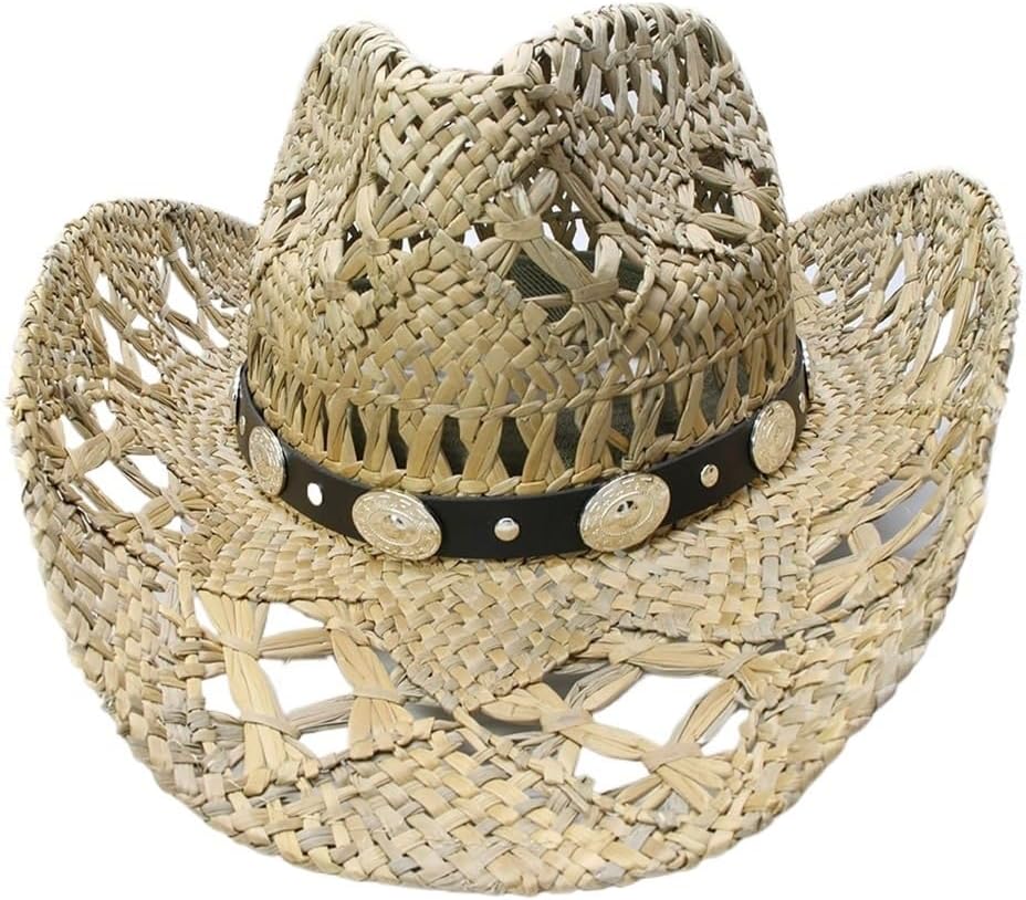 Vintage Men's Ladies Unisex Wide Brim Sun Cowboy Jazz Hat