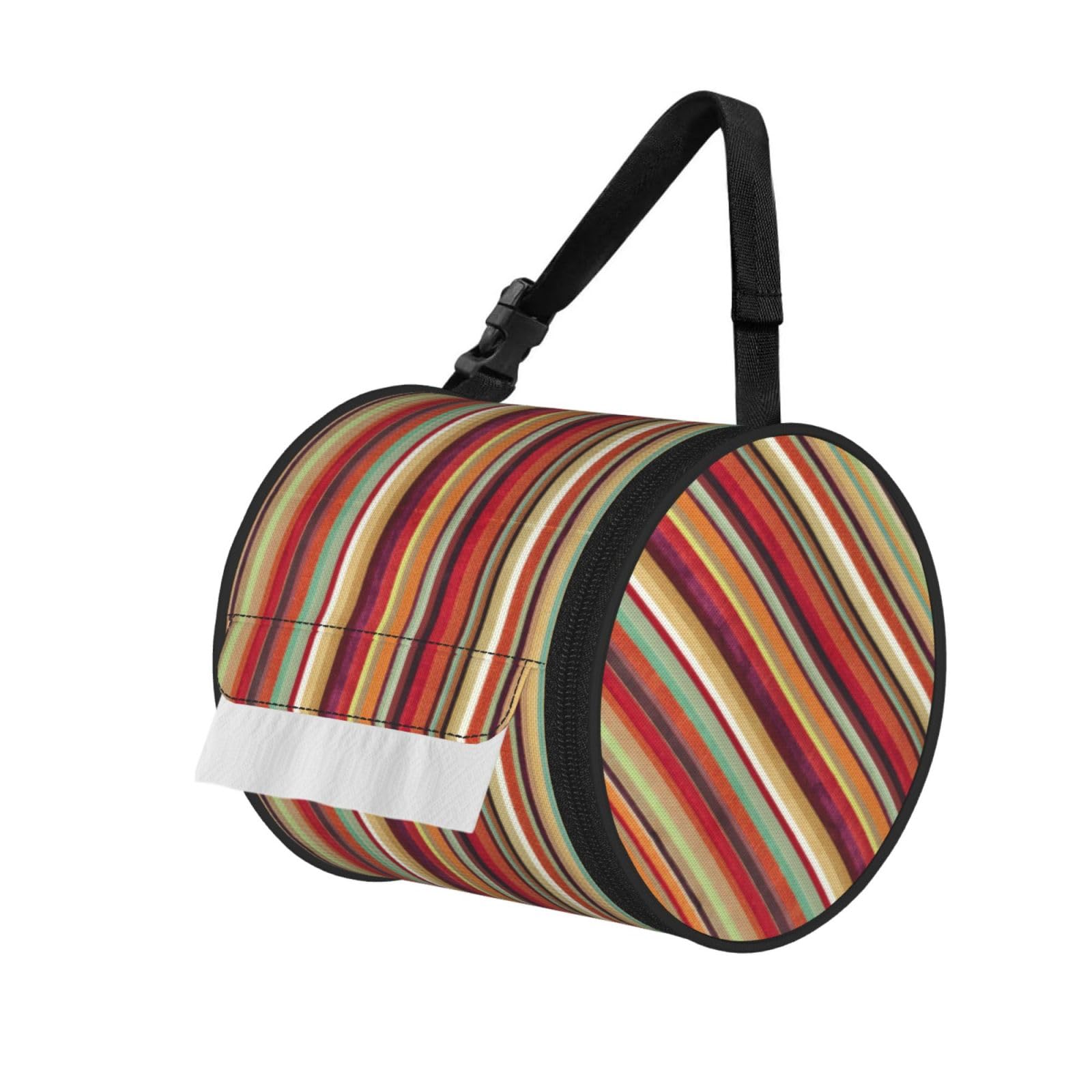 Rainbow. Printed Pet-Proof Toilet Roll Bag, Durable Oxford Cloth with Handle for Travel Tent Kitchen