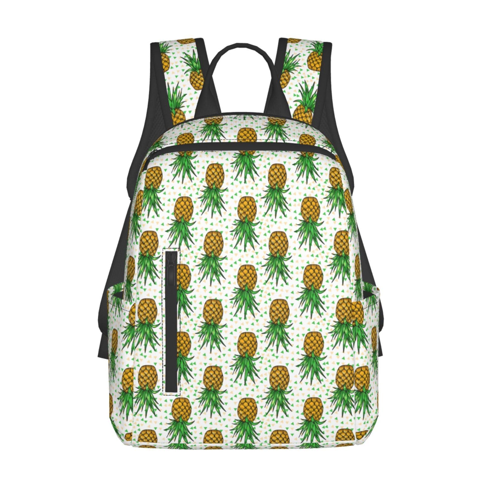 AJIUZI Men women college business travel anti theft durable laptops backpack large capacity bookbag computer bag - for Upside Down Pineapples