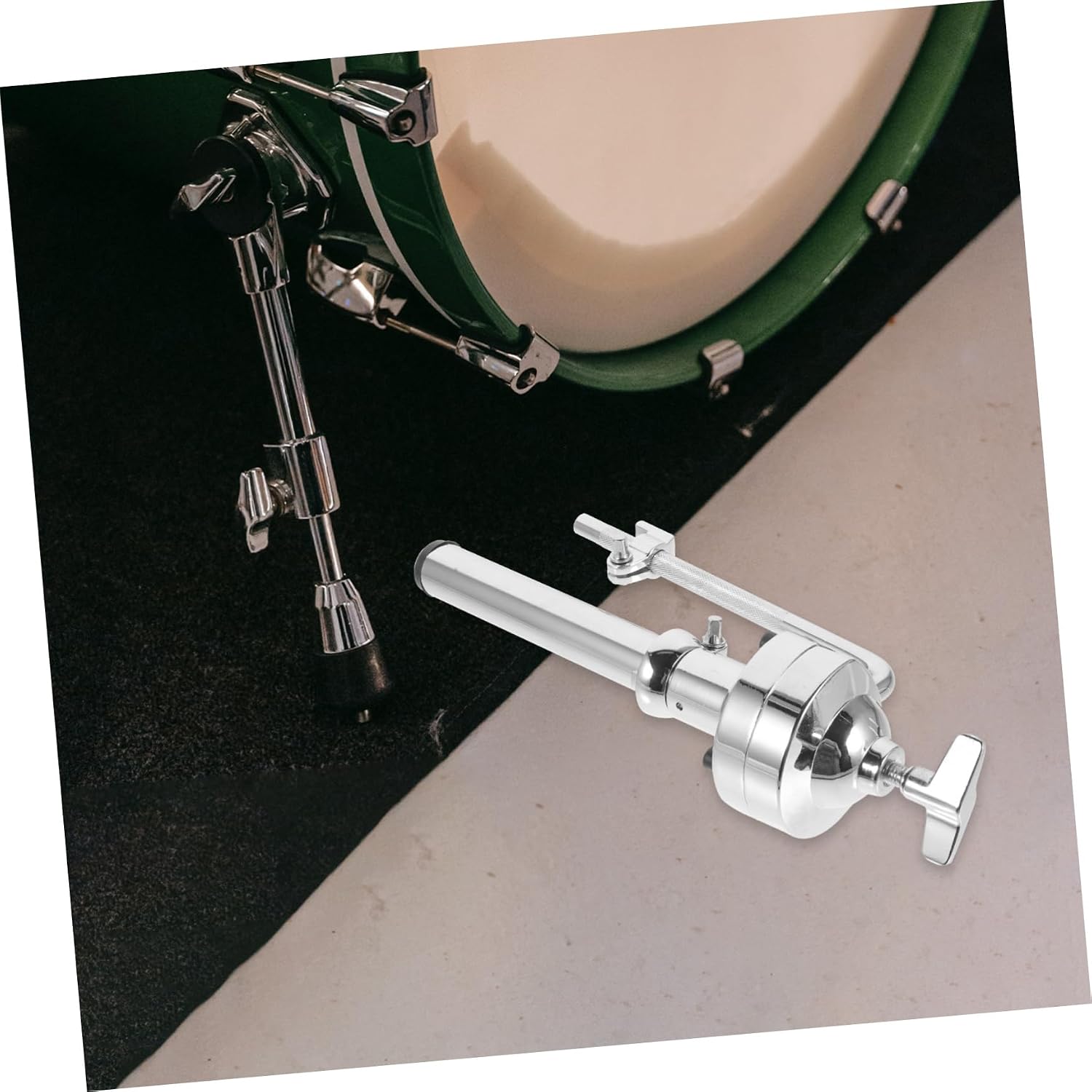 Tom Drum Holder Bracket for Percussion Instruments Lightweight Performance Display Hardware Easy to Install Mount for Tom Drum for Students and Beginners