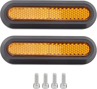 Keenso Roller Radabdeckung, Roller Rückseite Radabdeckung Elektroroller Hinterradabdeckung Reflektor Reflektorstreifen mit...