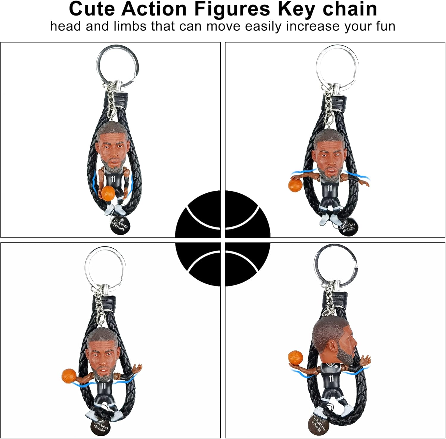 KI-Irving Silicone-Bracelet, Irving-Keychain Action-Figure Bobblehead, Kyrie Rings&Necklace, #11 Uncle-Drew Signature Rubber-Wristbands&Rings for Men, KI Basketball-Fans-Merchandise Gifts for Boys : Sports & Outdoors