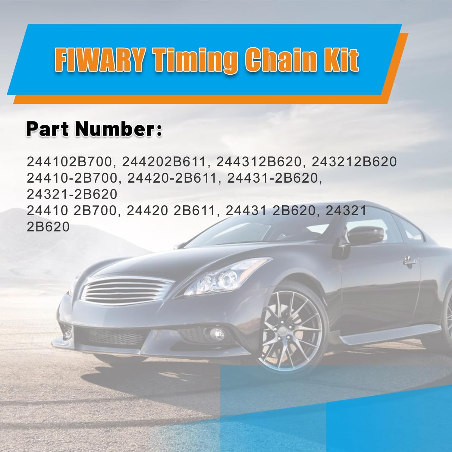 Timing Chain Kit Turbocharged Engine Timing Precision Rebuild Solution for Kia Forte Forte5 Koup Rio Soul Optima 2012-2018 1.6L G4FJ Turbo OE 243212B620