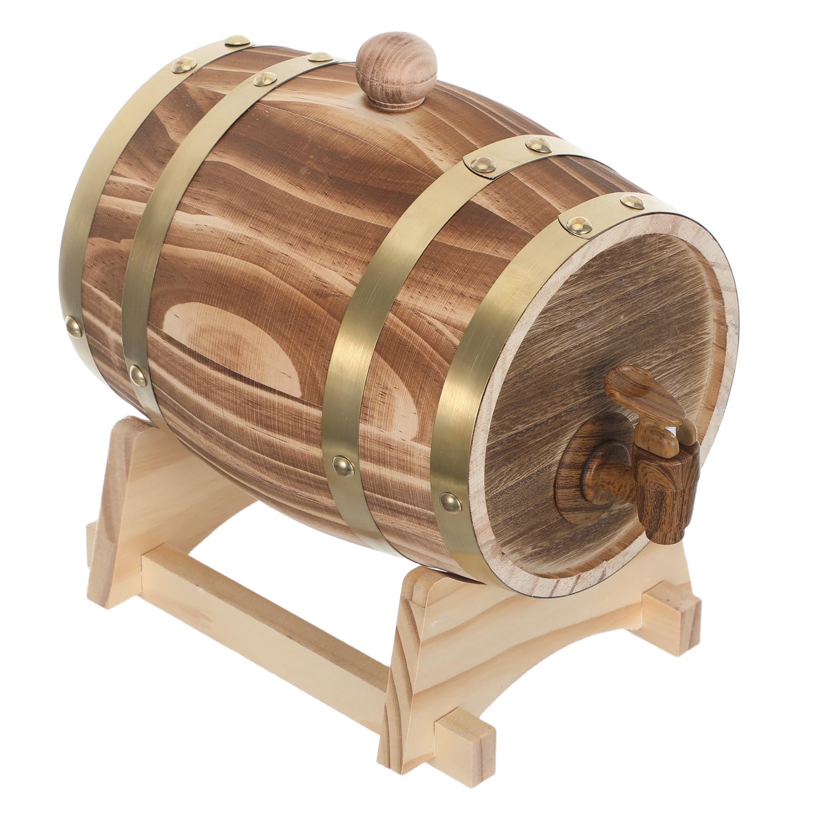 Barril de Whisky de Roble 1,5 L con Grifo y Soporte