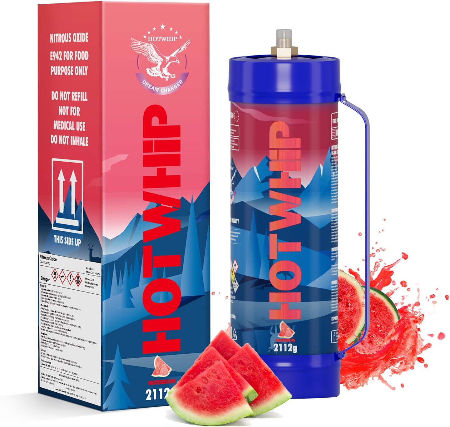 Whipped Cream Charger 3.3L Watermelon Flavor