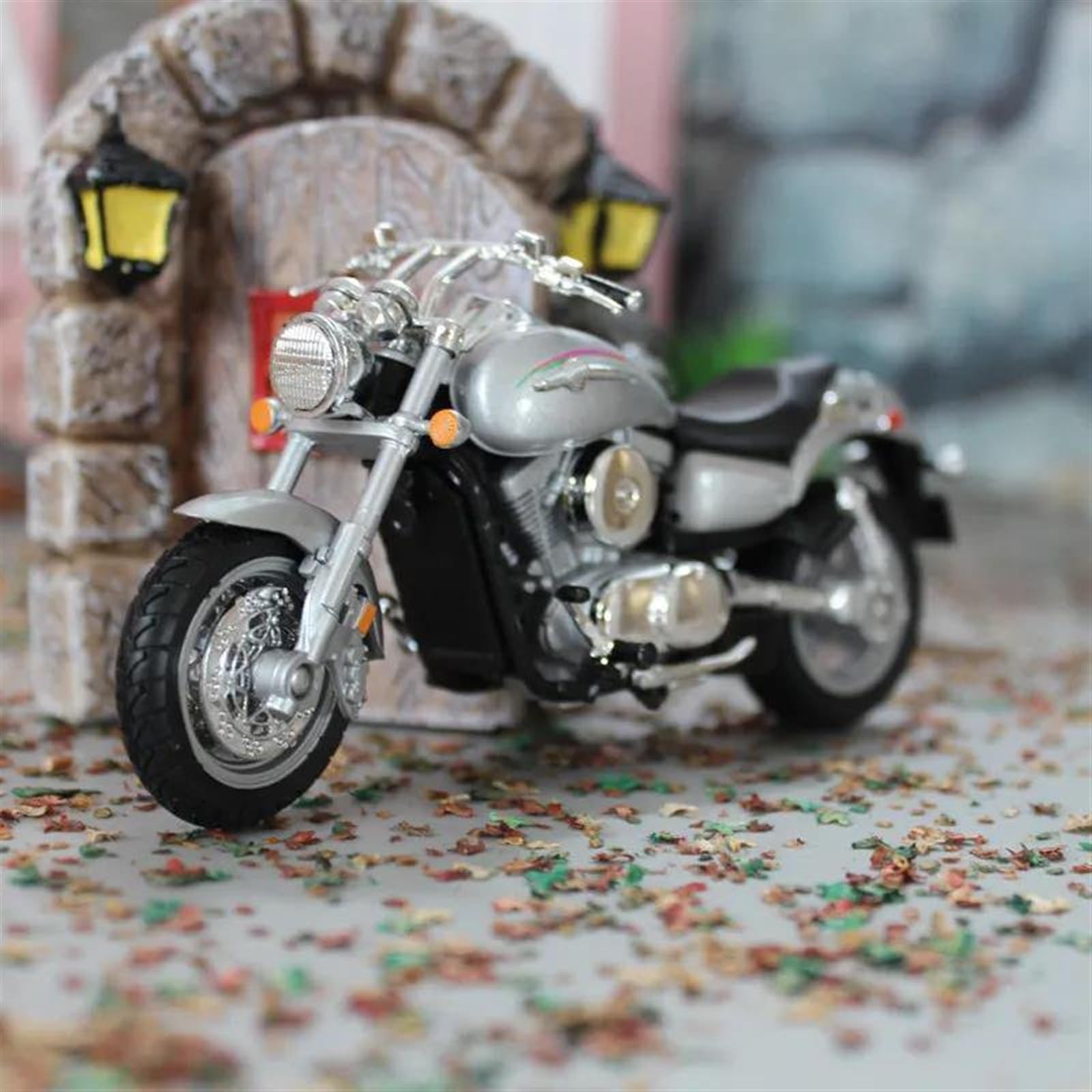 SEYXF Motorbike Toy 1/18 for Kawasaki for Vulcan1500 Motorcycle Metal Model Collection Simulation Diecasts Gifts(No Box)