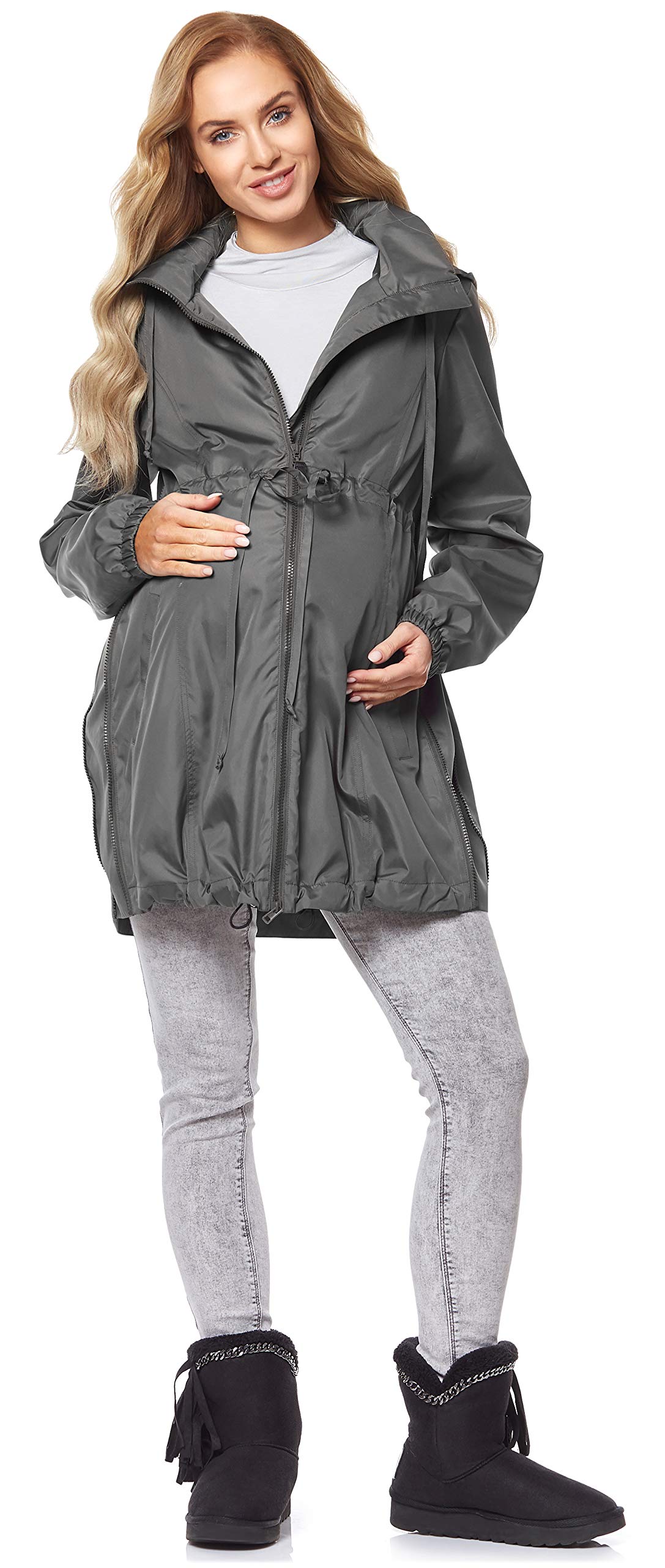 Be Mammy Manteau Veste à Capuche Grossesse Maternité BE20-213