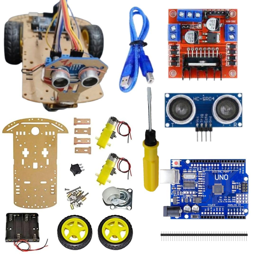 ROBOINNOVATION 2-in-ONE 2WD Robotics DIY KIT || Obstacle AVOIDING || Human Following Robot with Online Guide-image-20