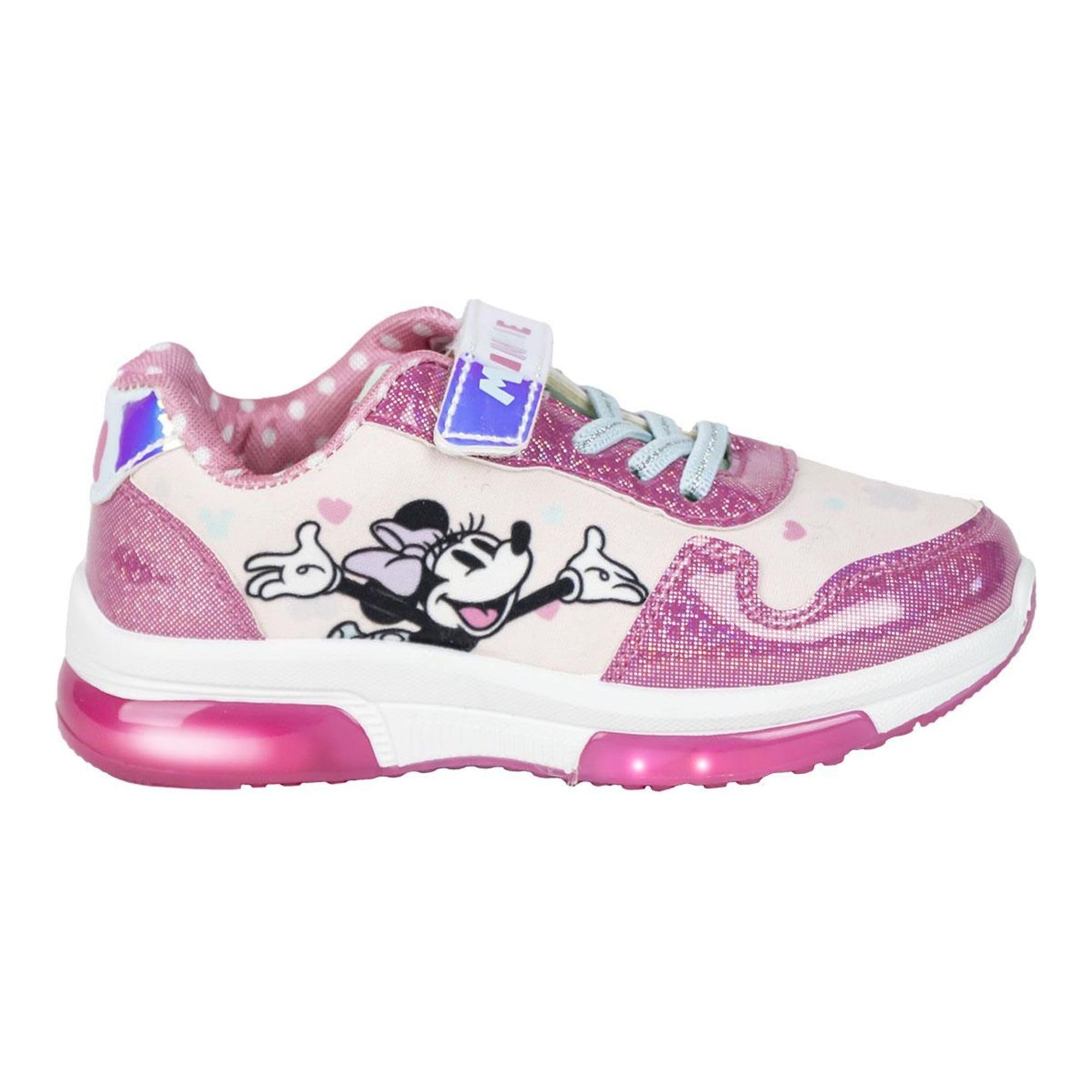 CERDÁ LIFE'S LITTLE MOMENTS Sports PVC Sole with Lights Minnie, Girls Sneakers, Pink, 9.5 UK Child