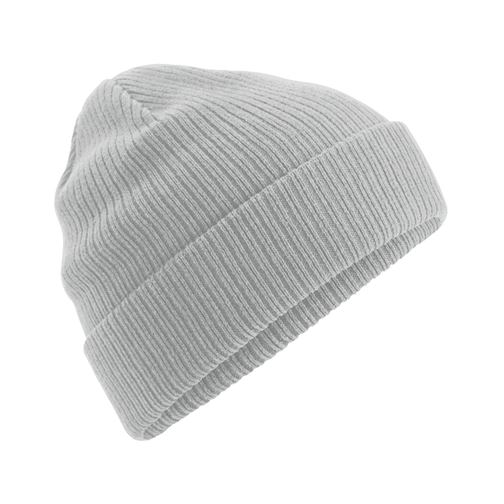 Beechfield Organic Cotton Beanie (One Size) (Light Grey)