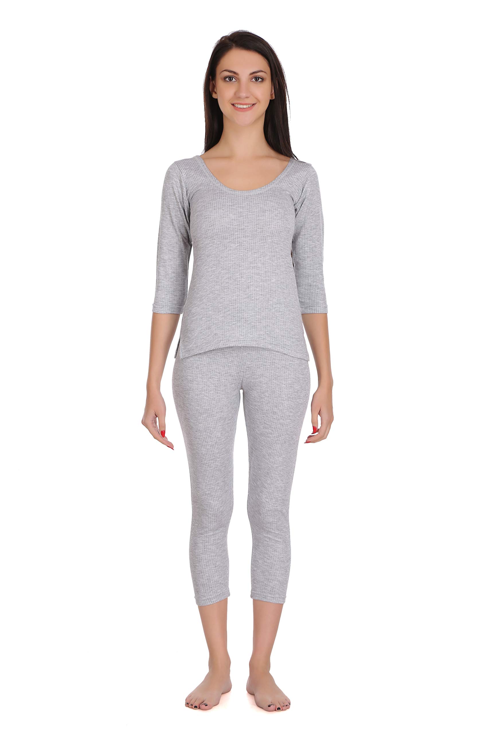 selfcare Women Cotton Blend Thermal Top and Pyjama Set (Pack of 1 Set)-picture-5