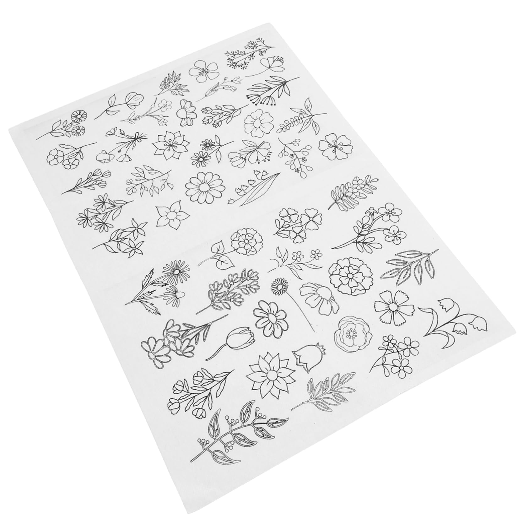 Artibetter 5 Blätter Wasserlöslicher Stabilisator Zerreißbar Stickunterlage Stickerei Stickstabilisator Nähen Stoff Waschbar Handnäh-stabilisatoren Dekorative Stickvliese Anfänger Papier