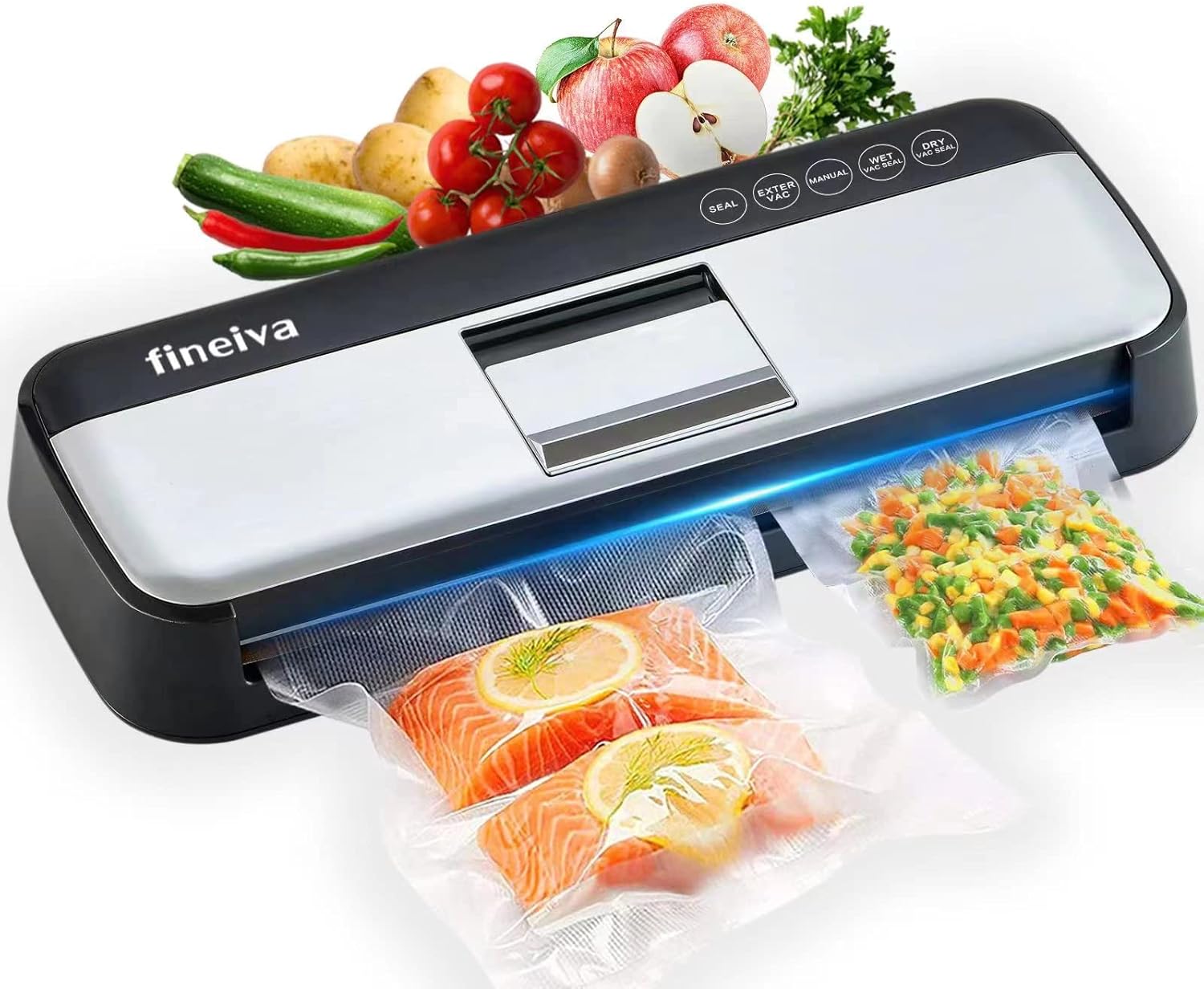 Auto Vacuum Sealer, Full Automatic Food Sealer with Vacuum Sealers Bags, Food Air