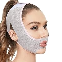 Vista 1 de Beauty Face Sculpting - Máscara para dormir, 2023, nuevas máscaras faciales moldeadoras de línea en V, reutilizables, máscara en forma de V