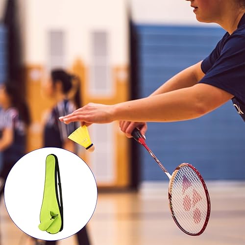 Miniatura 2 de M METERXITY Funda para raqueta de bádminton, ligera, acolchada, impermeable, con correa de hombro ajustable, para interiores y exteriores (verde)